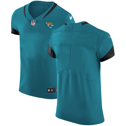 Nike Jaguars Blank Teal Green Team Color Men's Stitched NFL Vapor Untouchable Elite Jersey - Click Image to Close